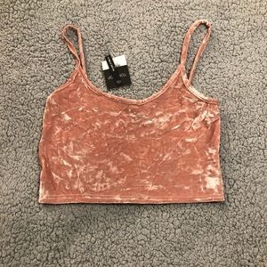 NWT Velvet topshop crop top